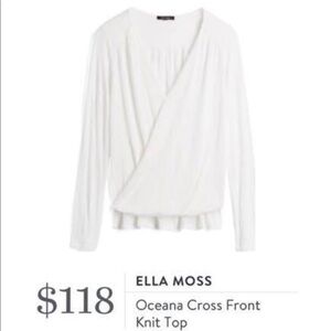 NWT! Stitch Fix Ella Moss Oceana Wrap Front Knit Top M
